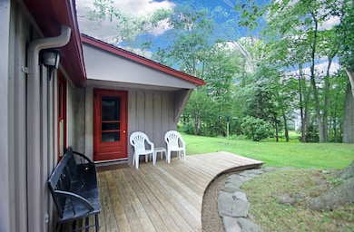 Rear porch and rear entrance