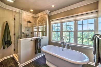 Spa shower with porcelain wall tile w/Mosaic wall 