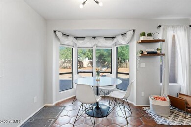 Breakfast nook with views