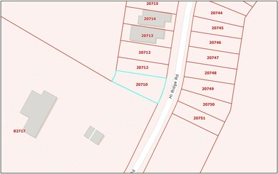 Map showing property parcels