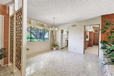 Formal dining room area with Terrazzo tile floorin