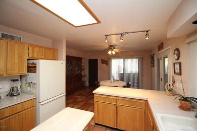 Open kitchen with lots of storage!