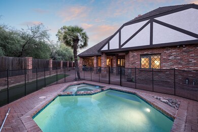 Pool and Spa with Fence