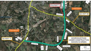 MAP OF PROPOSED MONROE-BYPASS