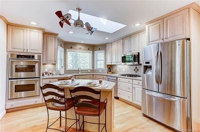 Gourmet Kitchen: gas cook top, double oven, custom