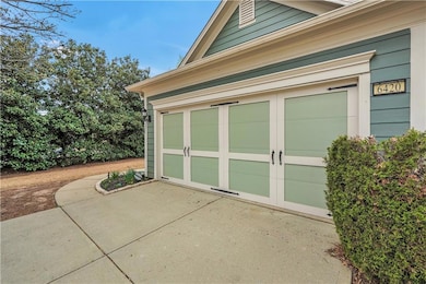 Garage with driveway