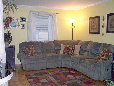 Living Room Crown moldings & hardwood floors