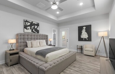 Primary bedroom comes with a lavish and style