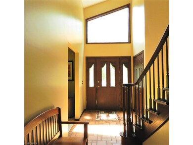 Large welcoming foyer with double closet.