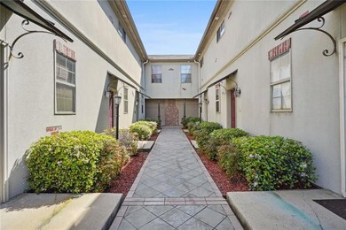 Walkway to units is well maintained, good lighting