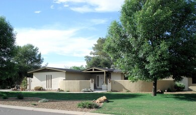 Mature landscaping