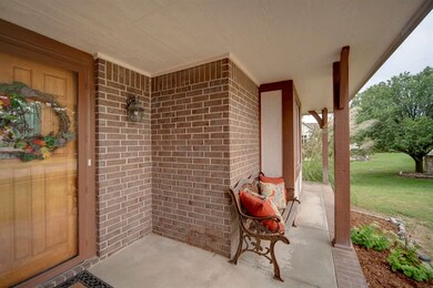 Covered front porch to welcome your guests or to s