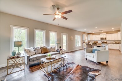 Great Room, Nook & Kitchen.  Model Home - Upgrades