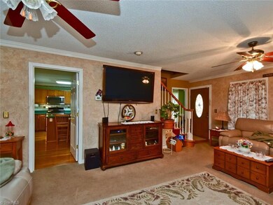 Living room off kitchen
