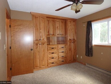 Built-in maple cabinets for master bedroom