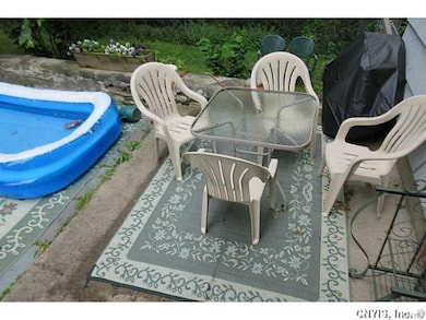 Patio out back- great for entertaining.