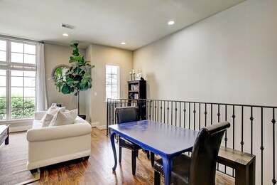 The dining area is located adjacent to the kitchen