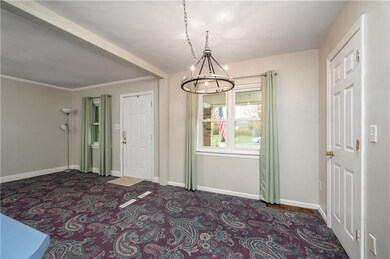 View of dining area from kitchen
