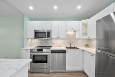 View of the kitchen from the main entrance