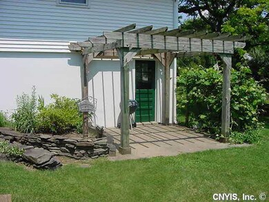 Exterior Back Pergola with Grape Vines