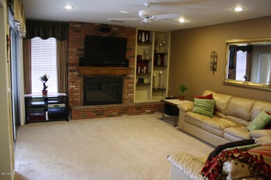 Great room with fireplace,