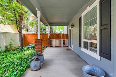 View of covered porch