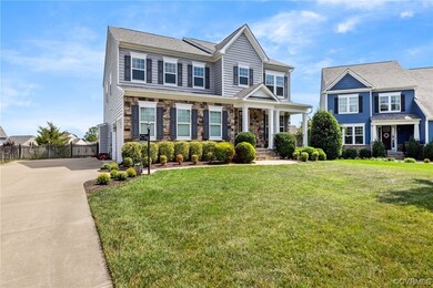Front of house with  porch, front lawn, and sidelo