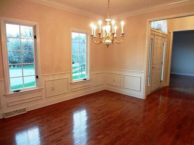 Exterior Front. Dining room with nine foot ceiling