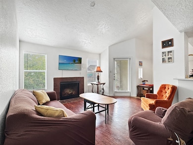 View of living room fron entry way.