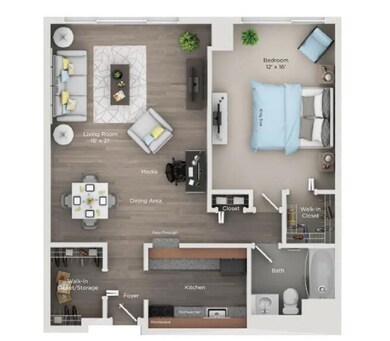 555 Brush St unit 3009, Detroit, MI 48226 - photo 2