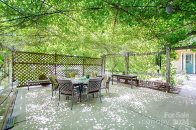 Central Patio Covered by Grape Vine 