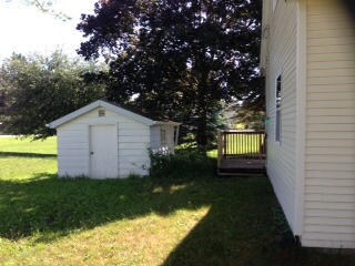 shed on north side