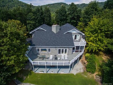 Aerial view of back of house.