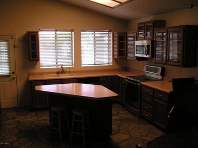 Kitchen With Glass Door Cabinets