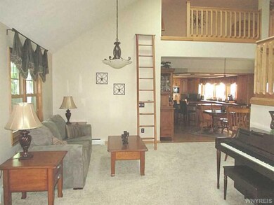 Great Room. View from front entrance.