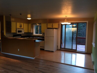 kitchen and dining area