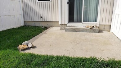 Large patio.