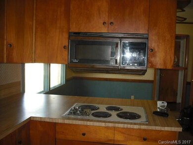 Kitchen open to dining