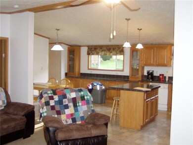 Kitchen looking from the Living Room, An open floo