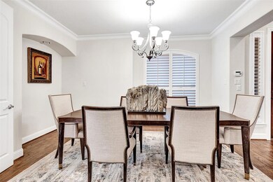 Entertaining family and friends will go to a new level when you enjoy meals in this formal dining room Plantation shutters allow views of the front yard, and a lighted art niche will highlight your favorite paintings or prints!