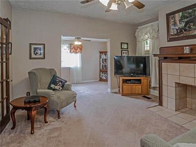 Living Room open to the Den