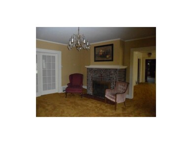 formal living room with fireplace