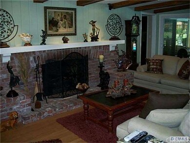 Beautiful brick fireplace