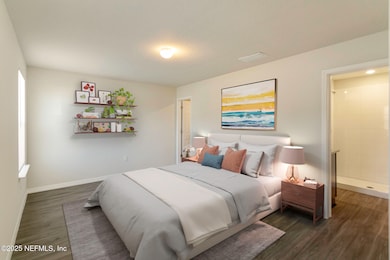 1312 staged master bedroom