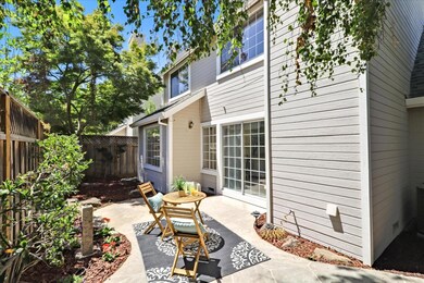 Backyard patio.