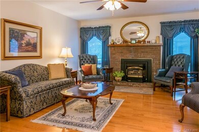Living Room with gas fireplace insert