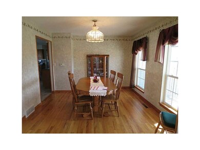 Dining Area. Oak hardwood floors in large formal d