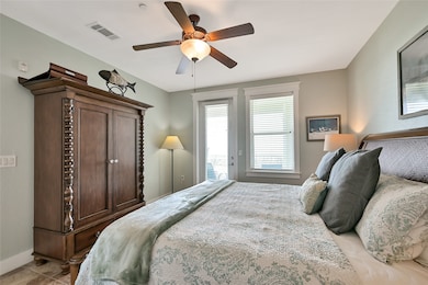 Primary bedroom with a separate door leading to th