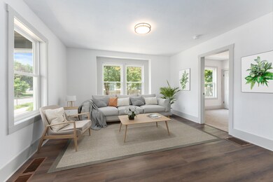Virtually Staged living area