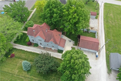 View from above of property